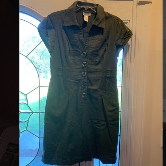 Robbie Bee Olive Green Dress - Picture 1 of 4